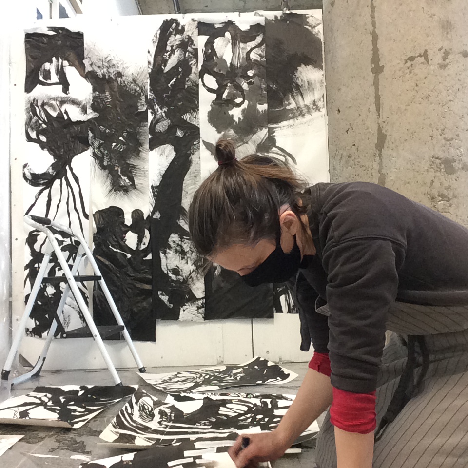 Large Scale Mixed Media on Paper