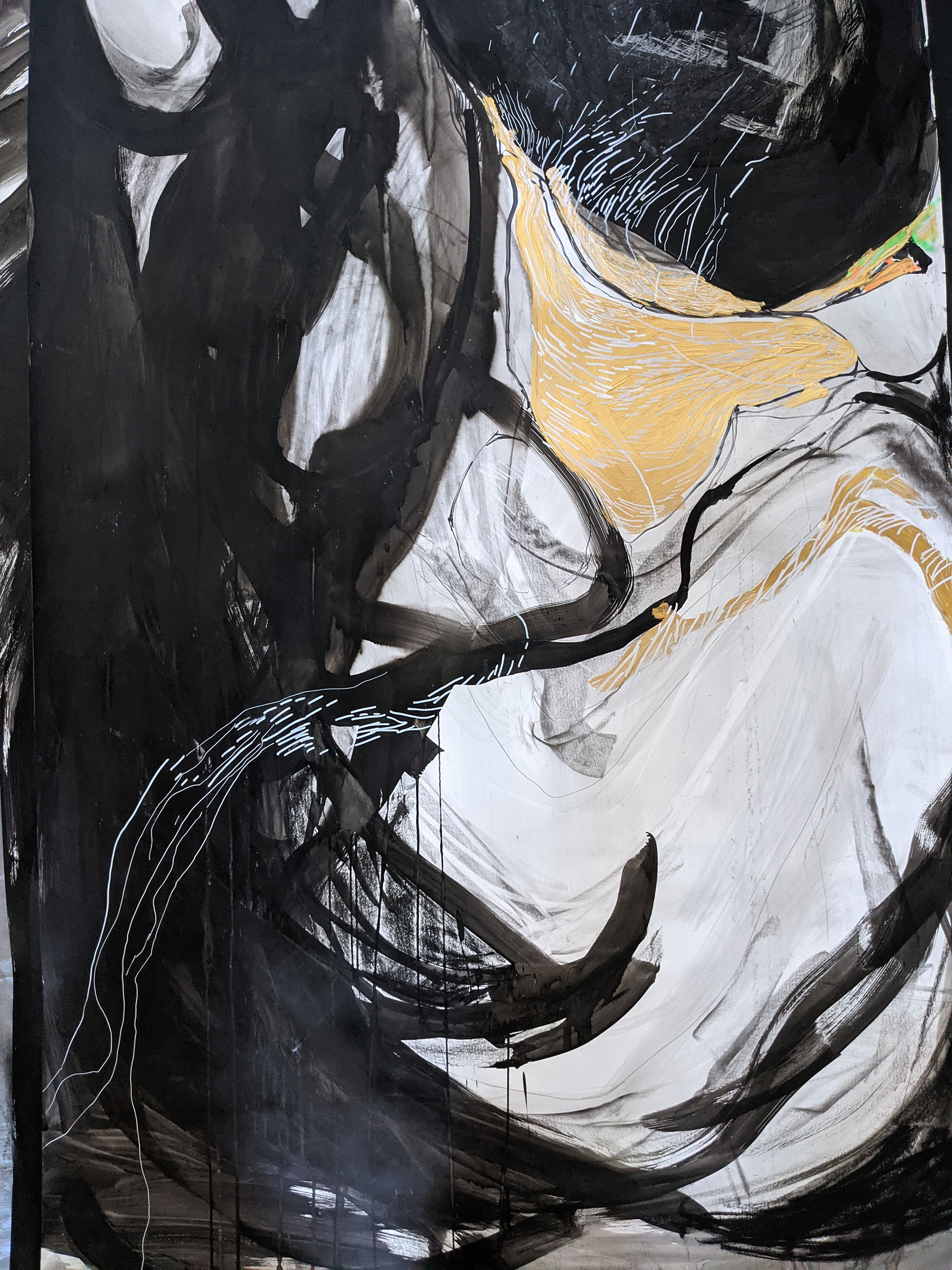 Large Scale Mixed Media on Paper