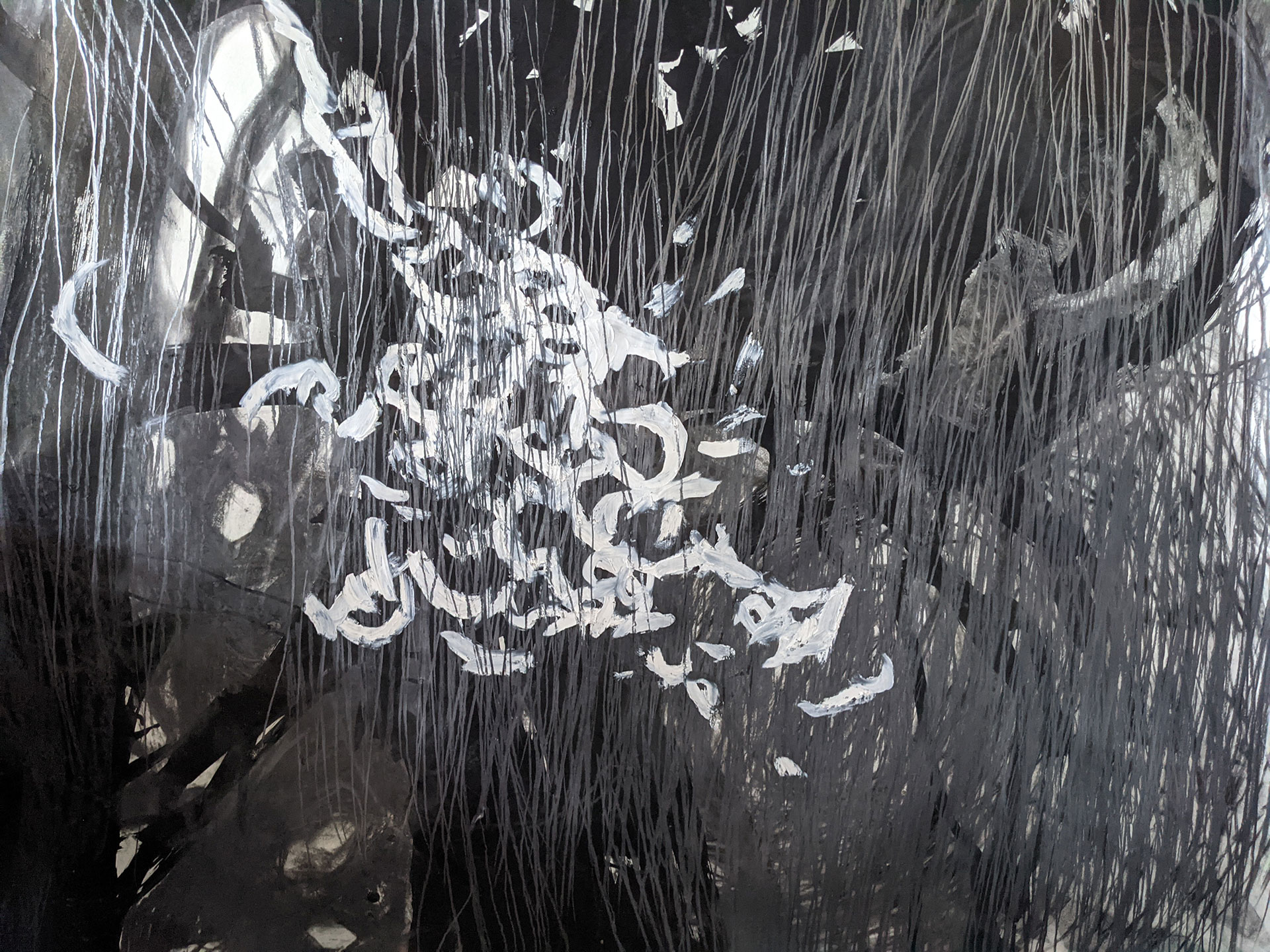 Large Scale Mixed Media on Paper