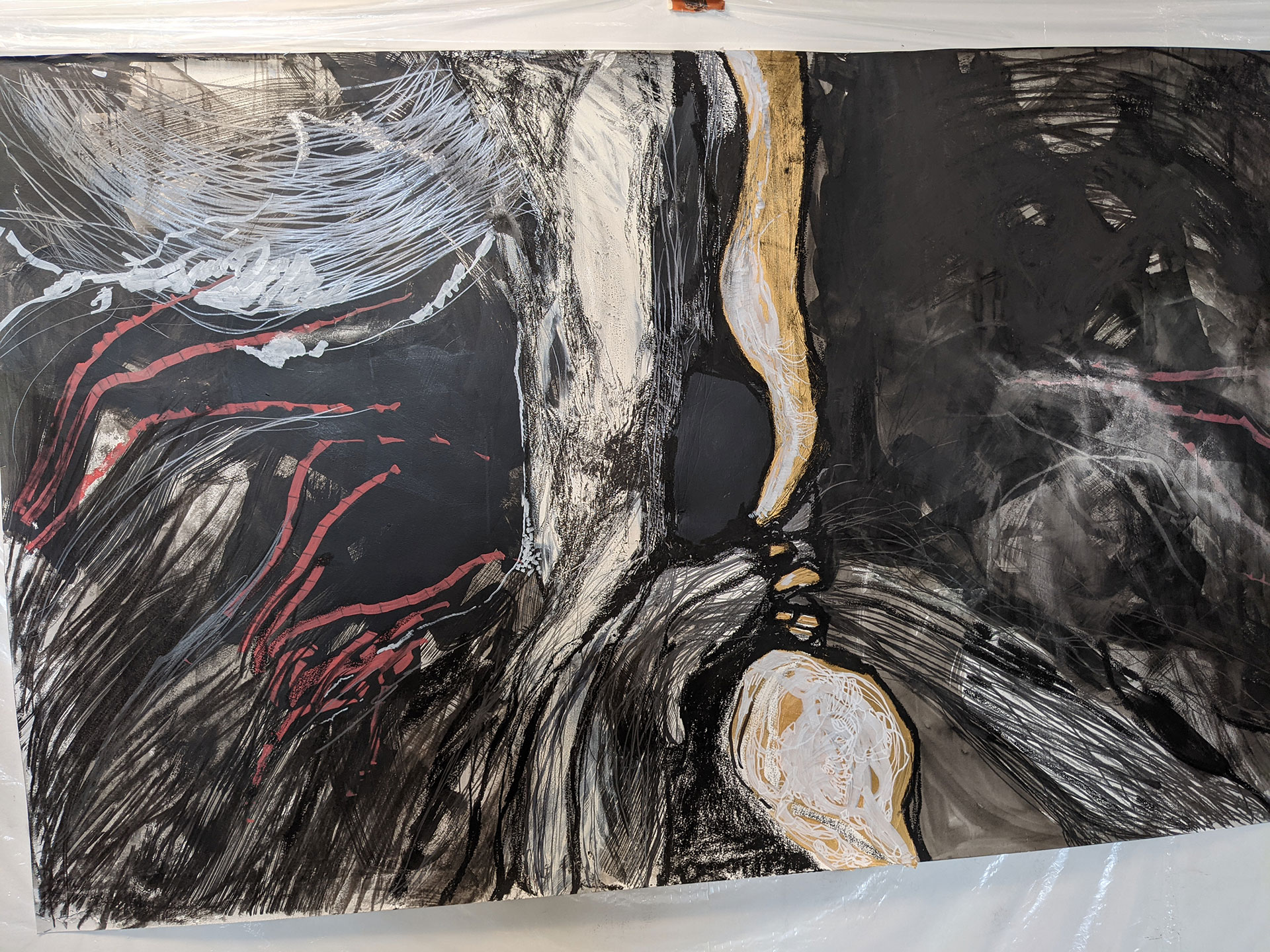 Large Scale Mixed Media on Paper