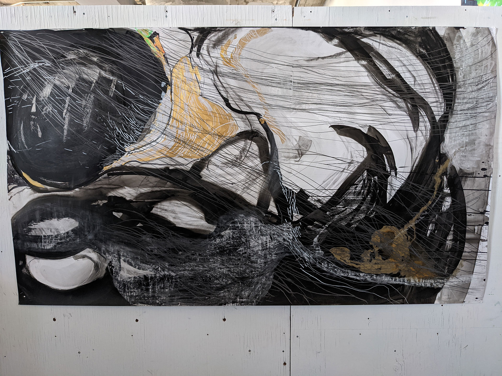 Large Scale Mixed Media on Paper