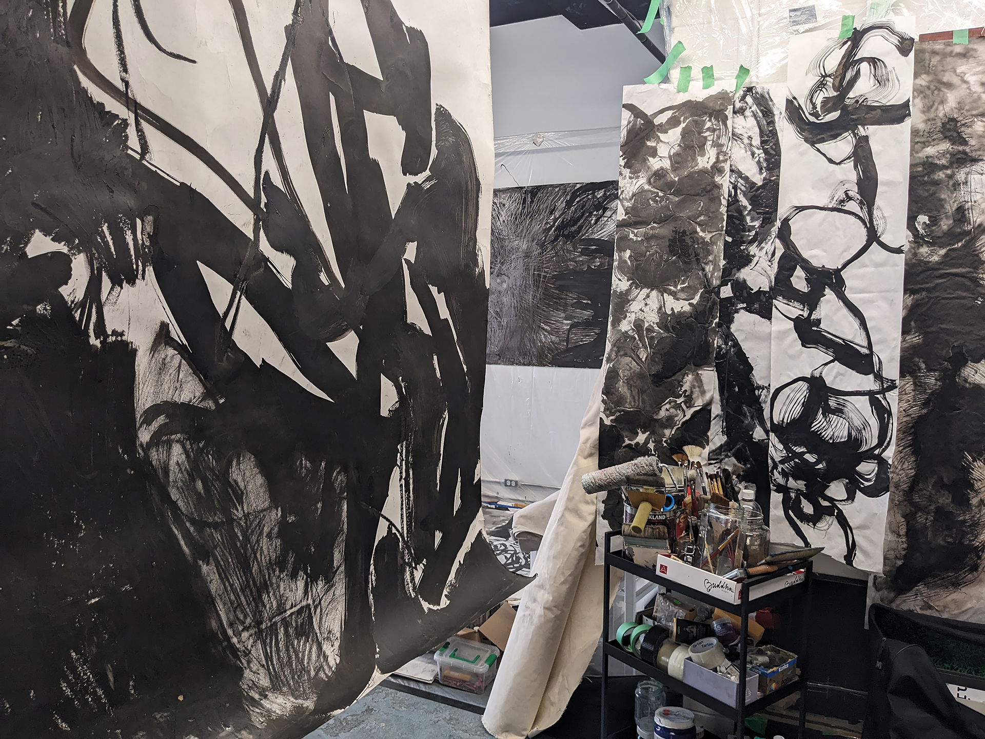 Large Scale Mixed Media on Paper