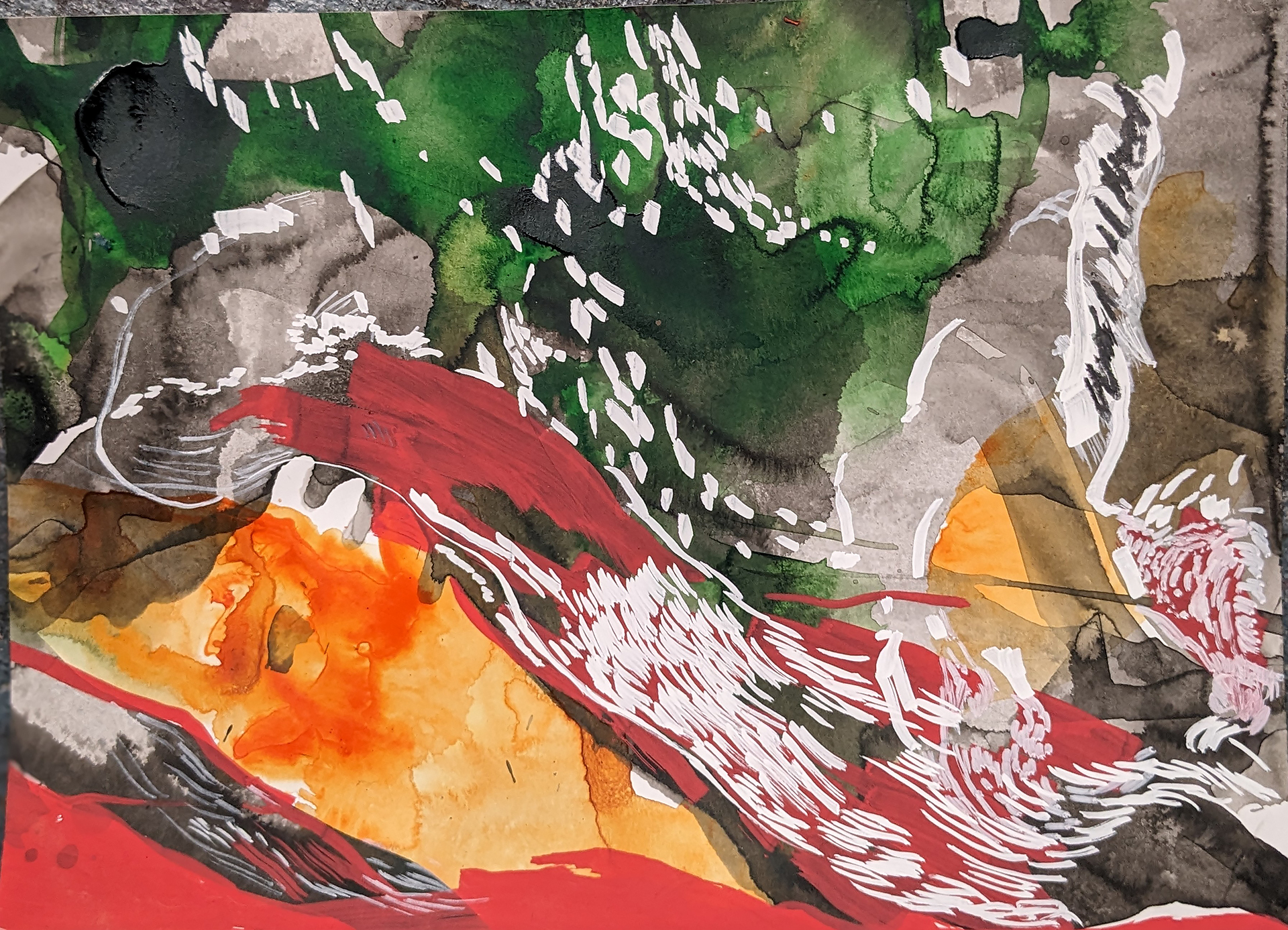 Small Scale Mixed Media on Paper