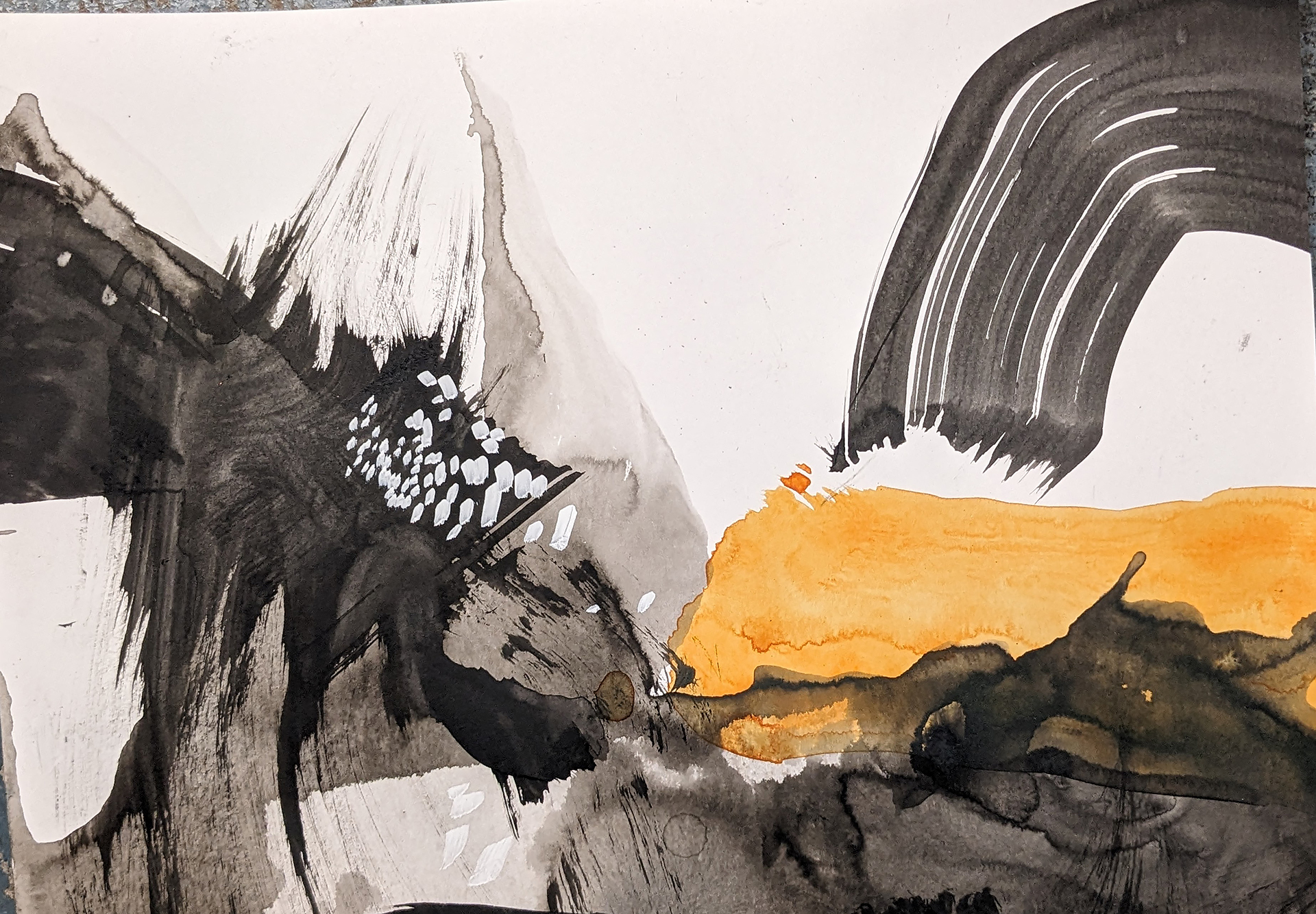 Small Scale Mixed Media on Paper